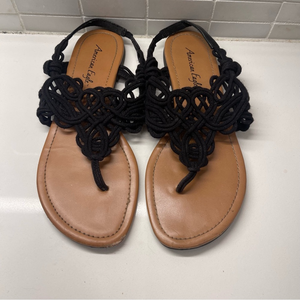American Eagle Black Sandals
